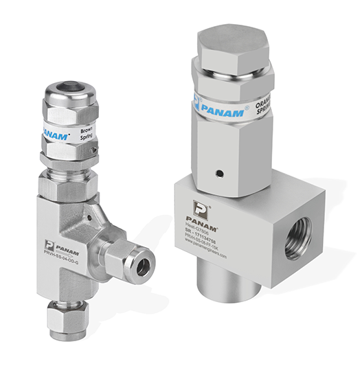 1/4" MNPT 316 Stainless Steel Pressure Relief Bleed Valve - 0-3000 PSI, Panam Engineering